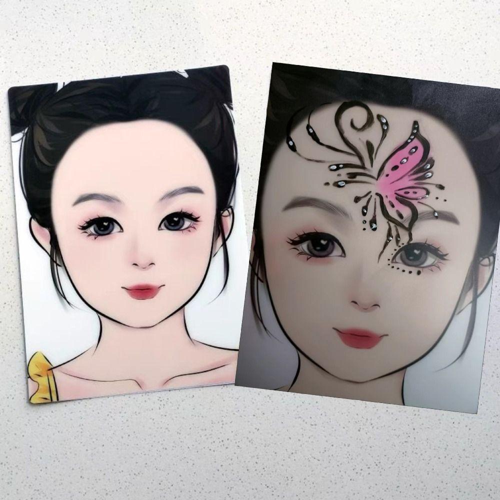 Шаблон краски для макияжа, инструмент, шаблон для упражнений по рисованию, многоразовые трафареты для рисования, доска