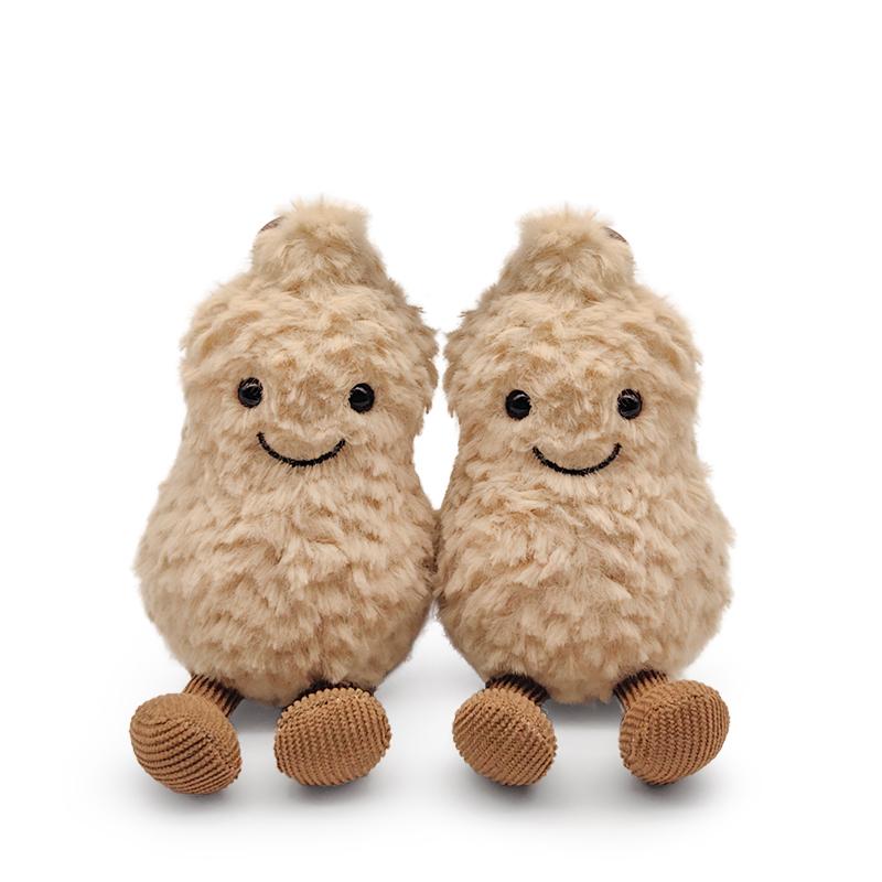 Accompanying Amuseable Peanut Pendant Plush Nut Doll Kawaii Lovely Children Toy Soft Gift Kids