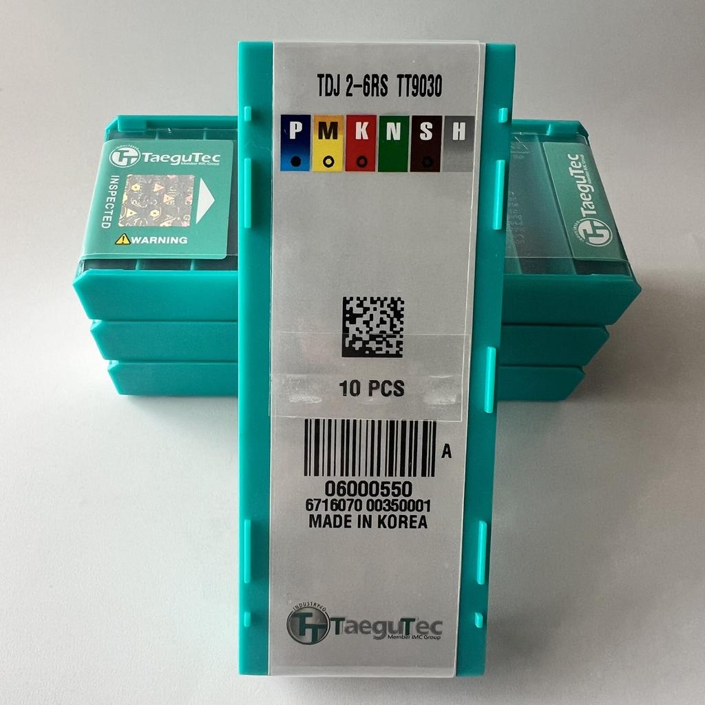 TaeguTec / TDJ2-6RS TT9030 / Carbide blades 10 pieces