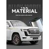 Модель автомобиля Toyota Land Cruiser Alloy в масштабе 1/18, детская игрушка с аутентичными звуками и огнями, коллекционная модель премиум-класса для автолюбителей