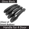 for Renault Kangoo 3   Gloss Black Outer Door Handle Cover Creative Sticker Trim Car Protective Film Styling Accessories