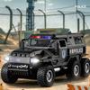 1:32 SWAT Городская Полицейская Машина Модель Литье под Давлением Игра Внедорожник Звук и Свет Спортивная Машина Игрушки для Детей Коллекция Подарки
