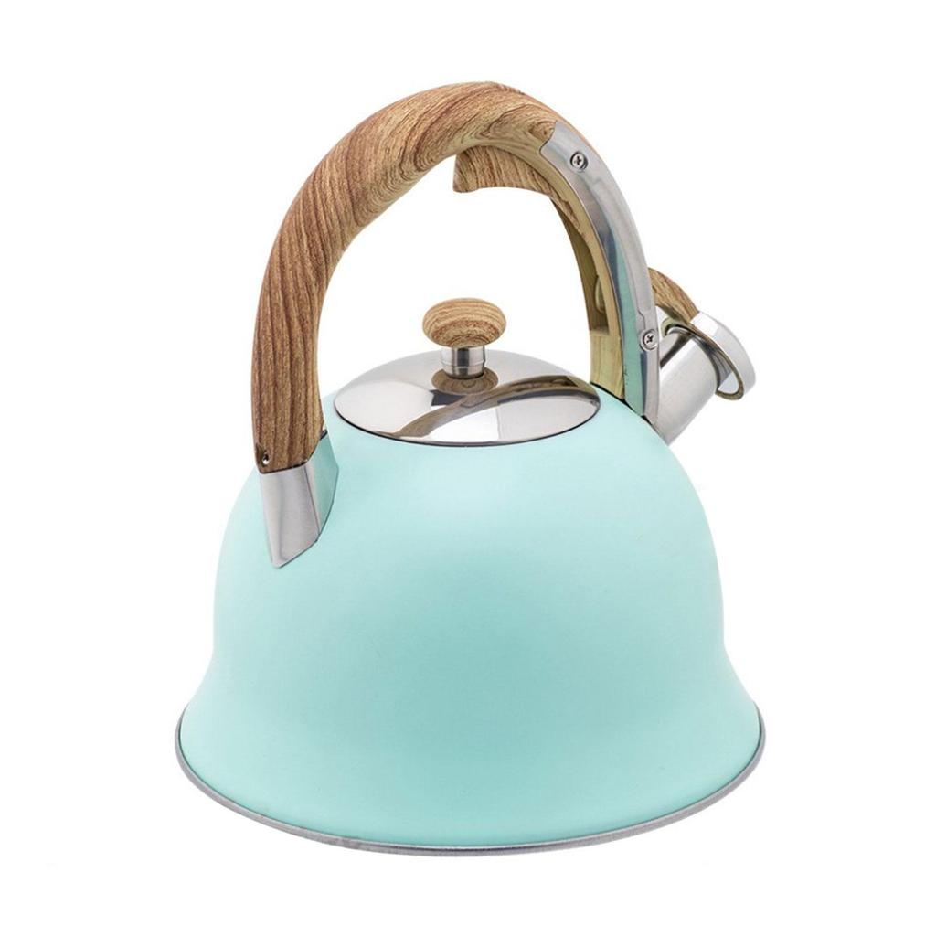 Whistling Kettle Tea Wood Pattern Anti-slip Handle Whistle Water Stainless Steel Pots