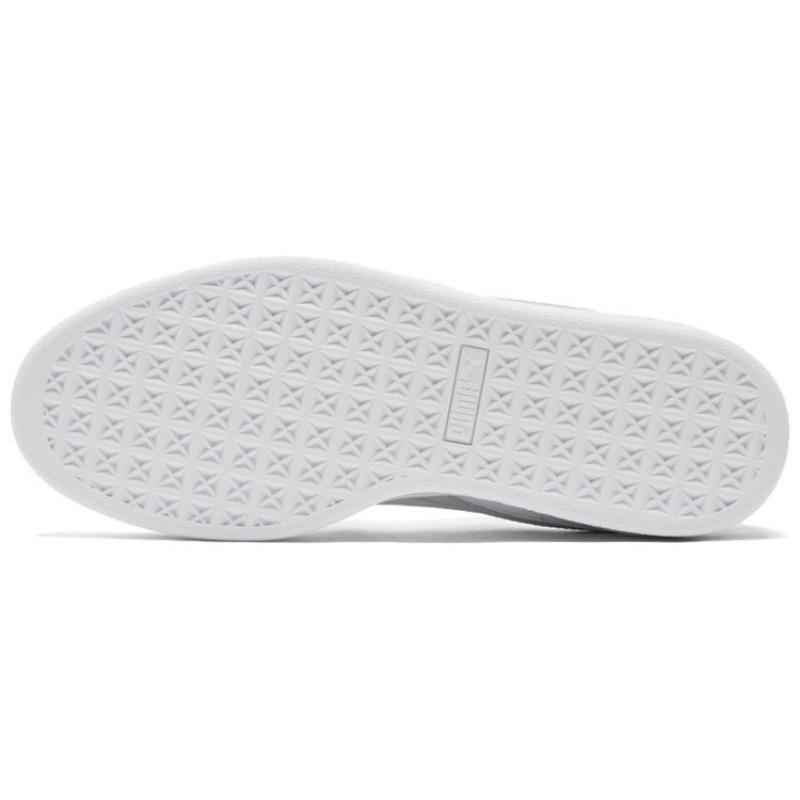 Puma Basket Classic 21 Унисекс Низкие Минималистичные Скейт-обувь Белый Серый 374923-12