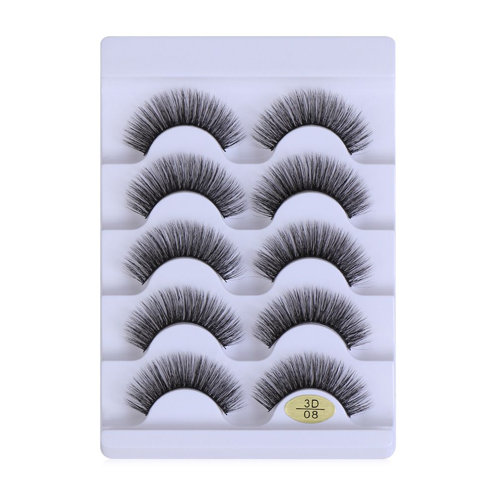 Flared Multi-styles Natural Long Criss-cross Eye Lash Extension 3D Faux Mink Hair False Eyelashes