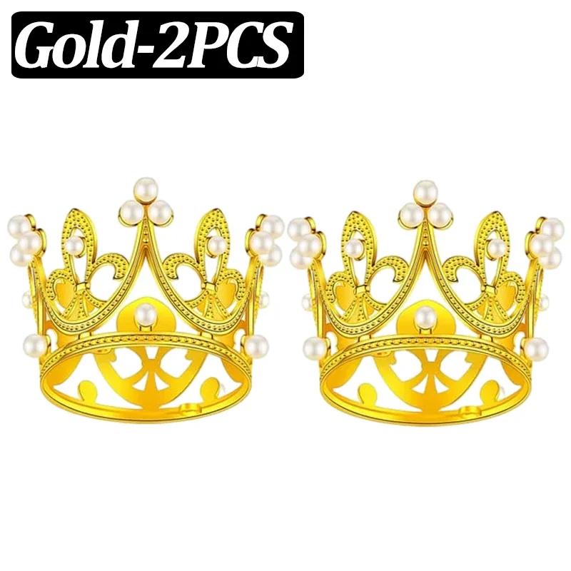 20/1 шт. Мини-корона, украшение для торта, принцесса, топпер, детская жемчужная тиара, украшение для свадебного торта на день рождения, вечеринку, украшение для торта