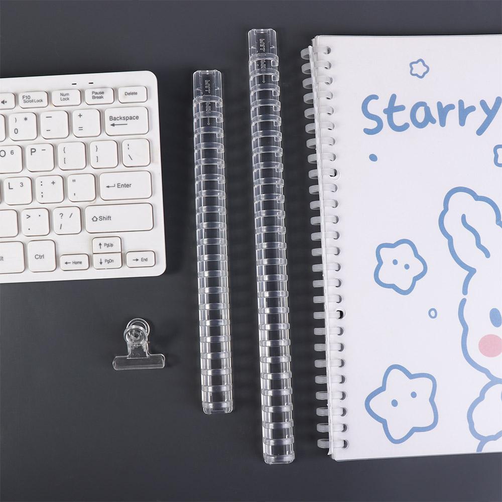 Пластиковые переплеты-гребни Круглые кольца для переплета книг с отрывными листами Кольца для переплета записных книжек Корешки