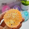 Anxiety Relief Toy Mini Hedgehog Squeeze with Glitter, Soft Stretchy Clear Rabbit Sensory Fidget Toy, Sugar Stress Ball Slow Rebound