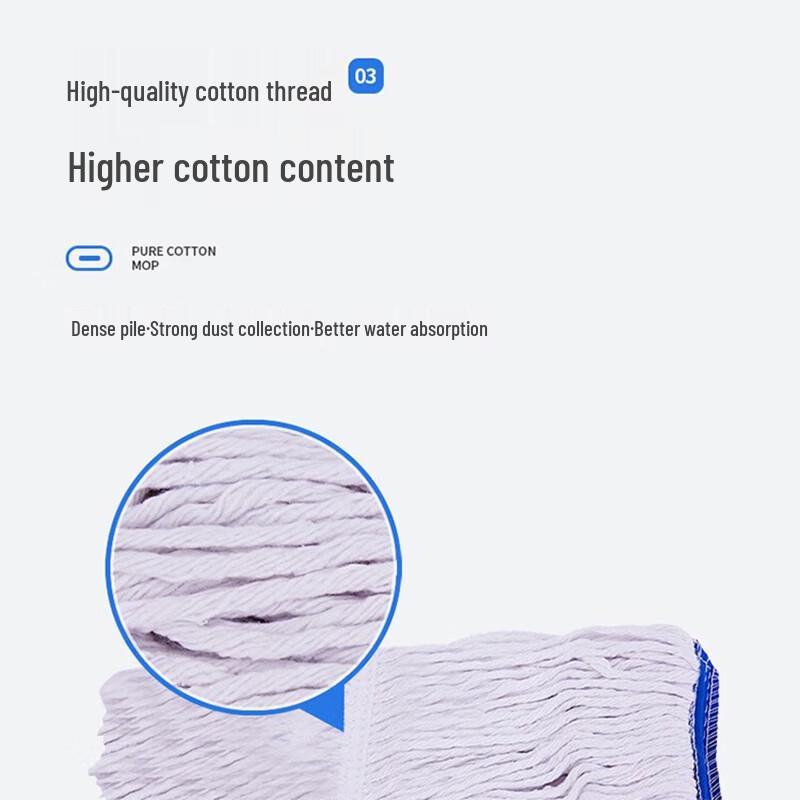 Gongchuang Youpin Cotton Wax Mop with Aluminum Handle