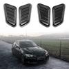 2PCS Car Air Flow Intake Decoration Carbon Color Car Hood Decoration Fake Air Intake Hood for Cars