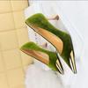 Fashion Women 7 Cm Heels Metal Pointed Women Pumps Fashion Kitten Heels Sexy Party Shoes Women Suede Lady Heels Luxury Wedding Shoes