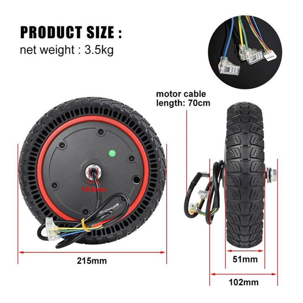 Колесо с двигателем 9x2,125 дюйма мощностью 350 Вт, совместимое с электрическим скутером Xiaomi M365/Pro2/1s/Lite