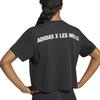 Женская футболка Adidas с коротким рукавом LESMILLS с графикой, черная, (CT366, JW3869)