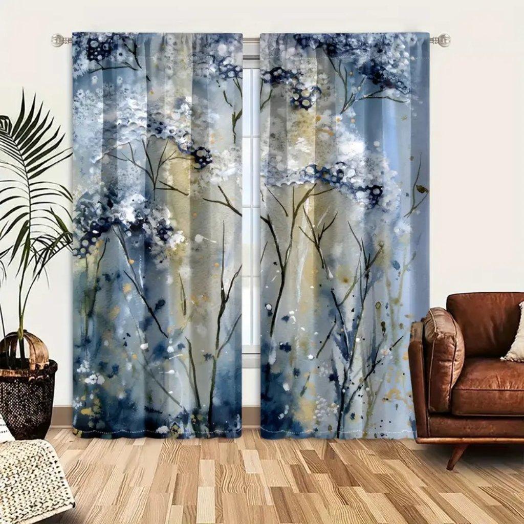 Красивые шторы с цветочным узором, декоративные шторы на окна для спальни и гостиной, украшение дома, украшение комнаты