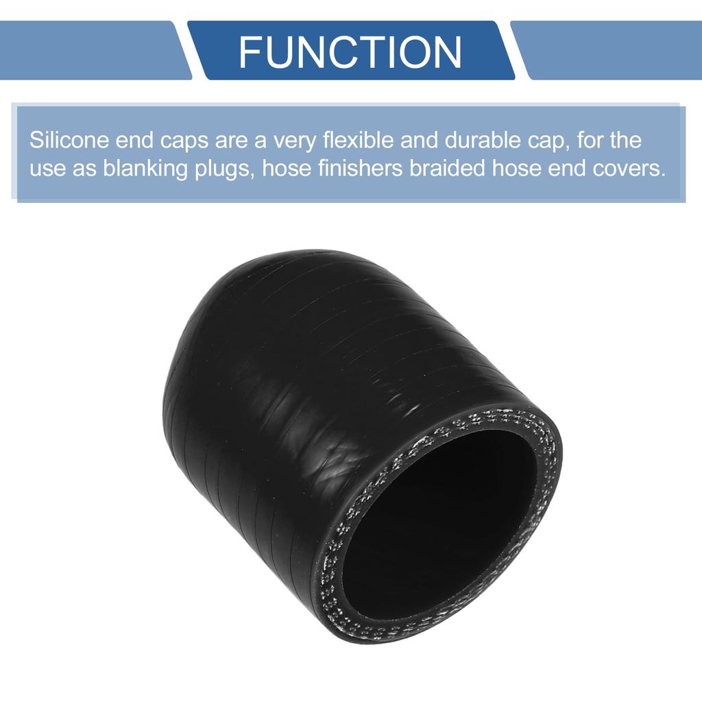 XAUTOHAUX 1 шт. Длина 30 мм Внутренний диаметр 30 мм Силиконовый колпачок Обработка труб Устойчив к давлению Прочный термостойкий шланг Холодостойкий eng