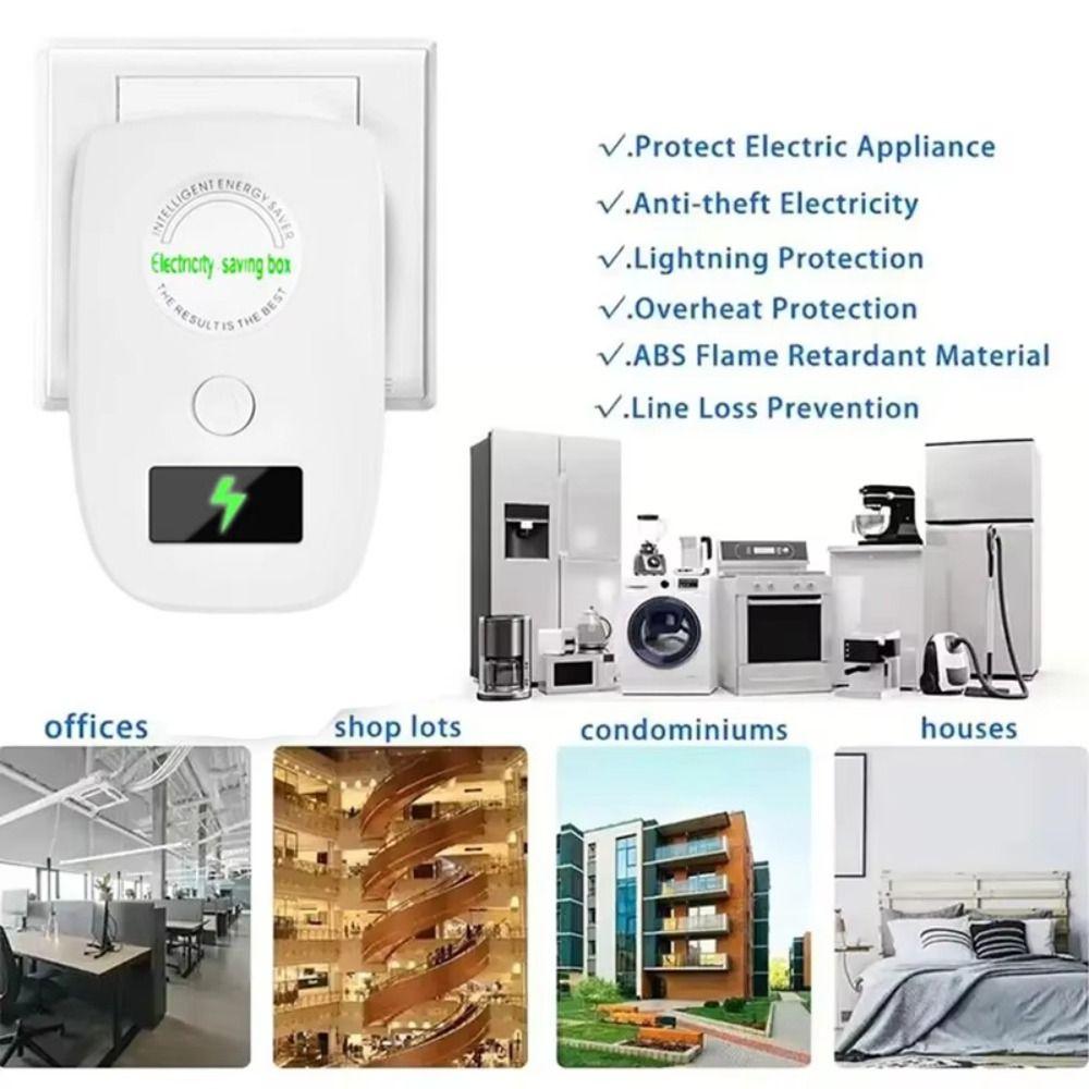 US/EU/UK Adapter Electricity Saving Box Stable Performance Energy-saving Appliance Household Use