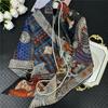 POBING Silk Cashmere Scarf Women Hand Rolled Shawls Fashion Printed Square Scarves Wraps Lady Bandana Big Hijabs Female Foulards