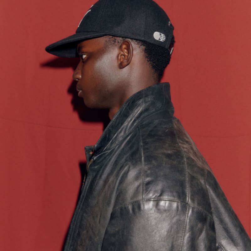 TRAFFIC HARMONY WOOL BLEND TH APPLIQUE LOGO DEEP-FIT 6-PANEL cap_black