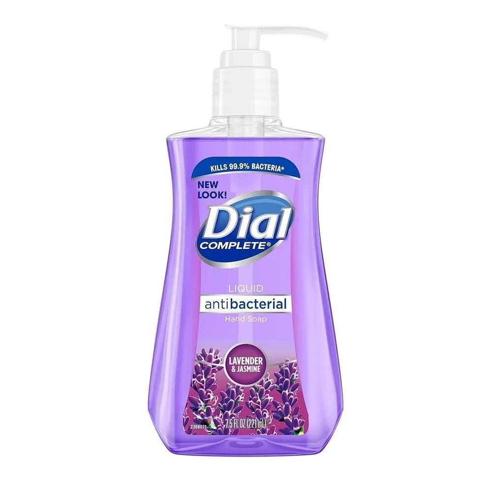 Dial Hand Soap 221ml 1 Pack Lavender & Twilight Jasmine Dial Antibacterial Liquid Hand Soap, Lavender