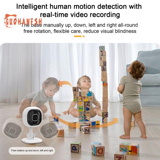 USB-камера Wi-Fi — ночное видение, обнаружение движения, расширение памяти, двусторонняя аудиосвязь, вращение на 360 градусов, защита конфиденциальности, управление через приложение