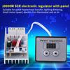 Industrial Use 10000W SCR Voltage Regulator AC 220V 80A Digital Display Dimmer Switch Adjustable Speed Controller Switch Heat