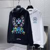 8629 CHROME HEARTS 2025 Новинка Весна и Осень Плюс Размер Тонкий Стиль Классический Стиль Логотип Капюшон Толстовка Для Пар
