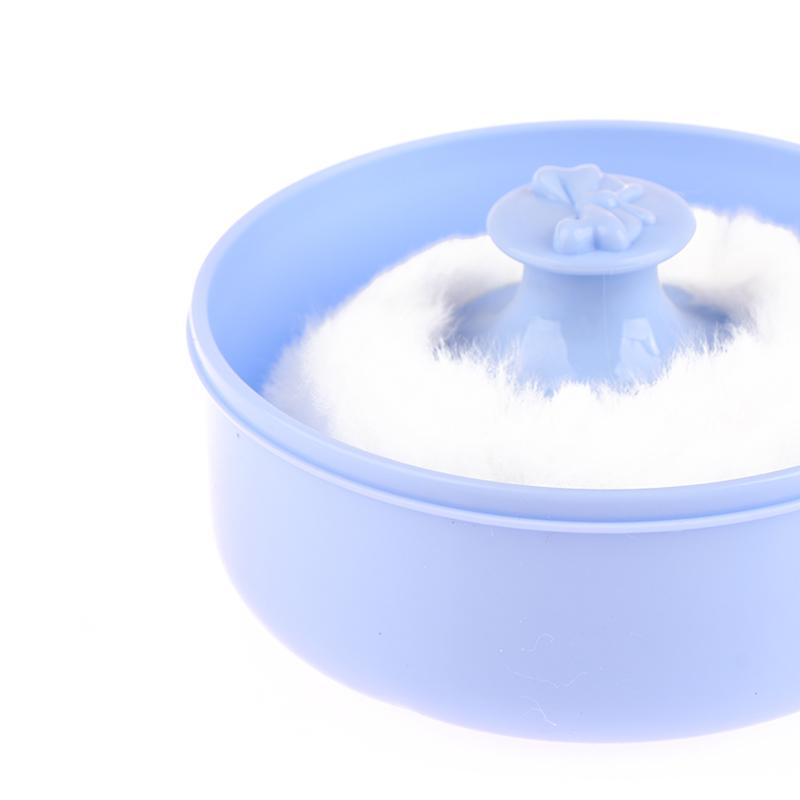 Сухая пудра-пуховка с коробкой Baby Soft Face Body Cosmetic Powder Puff Talcum Powder Sponge Box Case Case Container
