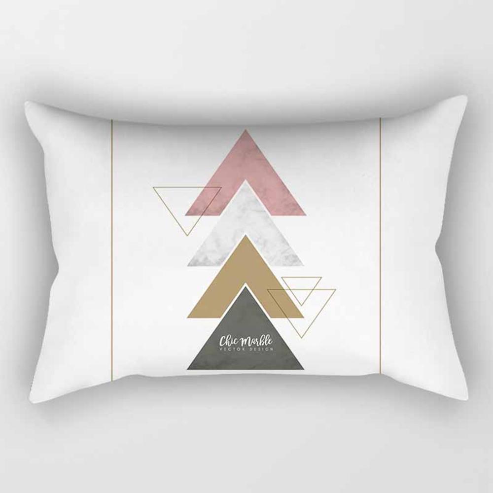 Розовая геометрическая полоса, прямоугольная наволочка 30*50 см, диванная подушка для объятий, наволочка для гостиной, спальни, стильный домашний декор