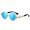 Fashion Round Hip Hop Steampunk Sunglasses Men's Metal Outdoor Sports Driving Sunshade Non-polarized Glasses