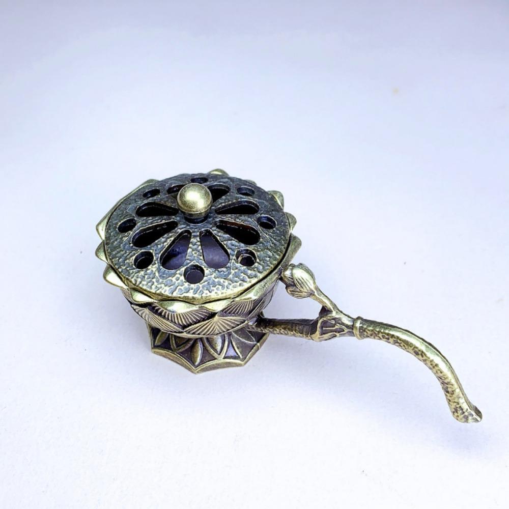 Курильница Zen Lotus с крышкой, 1 шт. — идеально подходит для студии йоги, домашнего декора и Рождества — включает в себя благовония из сандалового дерева и линейные благовония