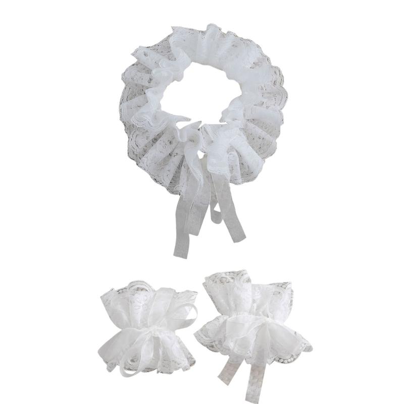 Маникюрные рукава с кружевной отделкой, Декор для ногтей, Сетчатые манжеты, Романтические нарукавники для особых случаев и маскарадных костюмов