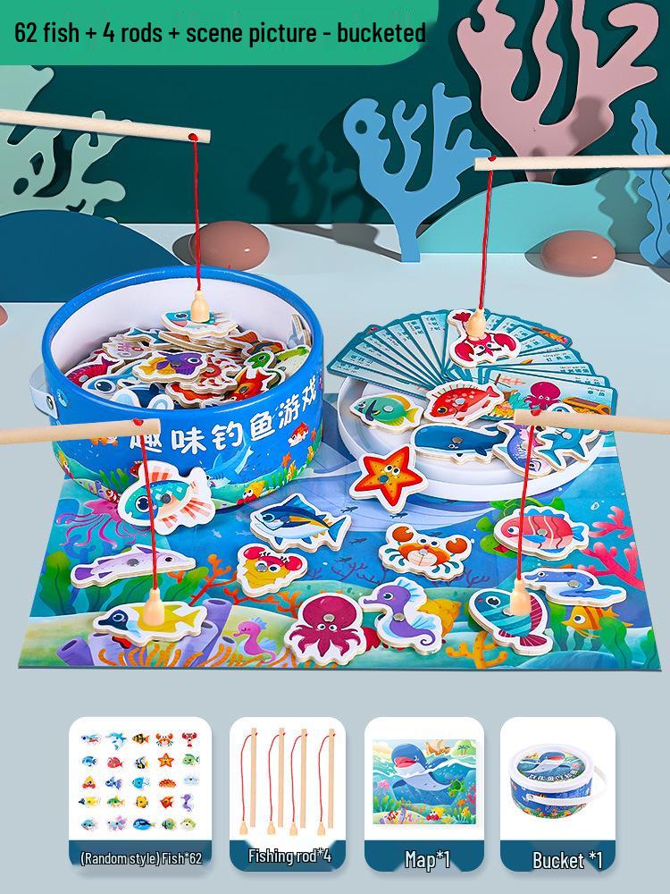 Магнитная игрушка для рыбалки для малышей 1-3 лет: Веселый подарок для интеллектуального развития детей в возрасте 2-2,5 лет
