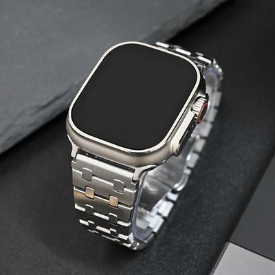 Нержавеющая сталь Ремешок для Apple Watch Ultra 49 мм Ремешок для Iwatch 10 46 мм 42 мм 9 8 7 45 мм 41 мм Серии 6 5 Se 44 40 мм Аксессуары