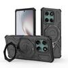 KEYSION Противоударный магнитный чехол для Motorola Edge 60 Fusion 5G с подставкой-кольцом для просмотра в вертикальном положении, задняя крышка для телефона MOTO Edge 60 60S 5G