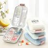 Pill Dispenser Storage Box Large Capacity Multiple Compartments Small Medicine Divider Portable Sealed Box