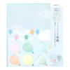 Midori Colored Colored Paper with Balloon Pattern 33245006 Paper, Stickers,