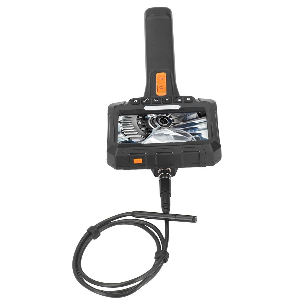 Шарнирный бороскоп, 2 МП HD, портативный, вращающийся на 360 градусов, 2 объектива, 5-дюймовый экран Industrial Inspecti