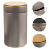 4Pcs Loose Leaf Tea Canisters Metal Gift Tins with Airtight Lids Functional Storage Jars for Coffee Beans Dried Fruit Kitchen