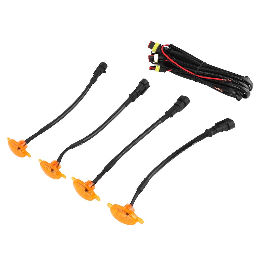 Янтарные огни решетки автомобиля IP68 Водонепроницаемые 1000 лм для дневного ходового огня Противотуманная фара Универсальные