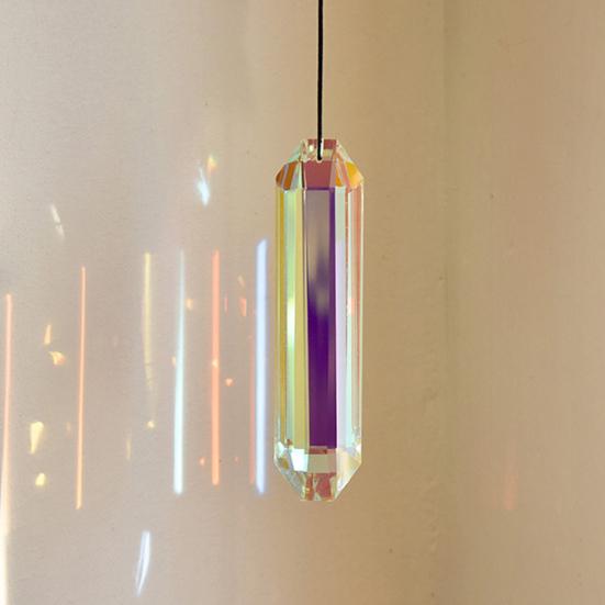 2Pcs Sun Catcher Pendants Hanging Ornaments with Lanyard Easy To Hang Large