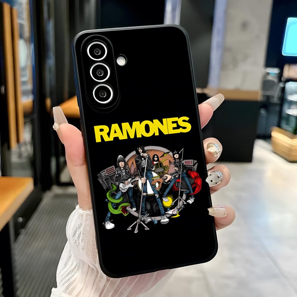 R-Ramones Band Phone Case For Samsung A25 A13 A33 5G A54 A36 A35 A56 A52 A14 Shockproof Soft Cover
