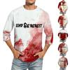 Men's T-shirt T-shirts Graphic Text Pool3D Printing Street Casual Short Sleeve Printed Clothing Basic