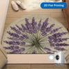 1 шт. Лавандовая веточка Полукруглый Добро пожаловать Придверный коврик Нескользящий для Уличной террасы Крыльца Кухни Ванной Комнаты Прихожей Напольный коврик