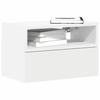 VidaXL Wall-mounted Bedside Tables 2 Pcs White 45x26x28.5 Cm, Floating Bedside Cabinet, Hanging Bedside Cabinet, Unit 858597