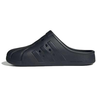 Клоги Adilette Удобные Повседневные Устойчивые к запаху Нескользящие Шлепанцы с закрытым носком Унисекс Обувь Черный IG9163