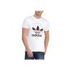 adidas Оригинальная футболка с трилистником, повседневная спортивная футболка с коротким рукавом, мужские топы, белые CD6827