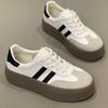 Sports Shoes Thick Sole Casual Board Shoes Women 2025 New Cowhide Everything Soft Sole Inside Increase De Training Shoes