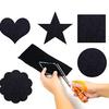 Black  Fabric Adhesive Sheets Multipurpose Velvet Sheet Sticky Glue Back