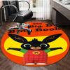 1pc Bing Bunny3 Design Printed Area Round Carpet for Bedroom Living Room Home Decor Rugs Mat Non Slip Mat Rug for Bedside