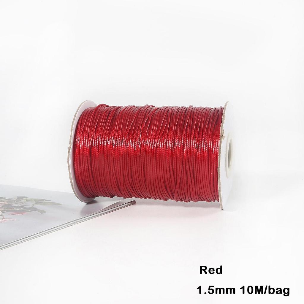 Разноцветные вощеные хлопковые шнуры для макраме, ювелирные бусины, изготовление ювелирных изделий своими руками